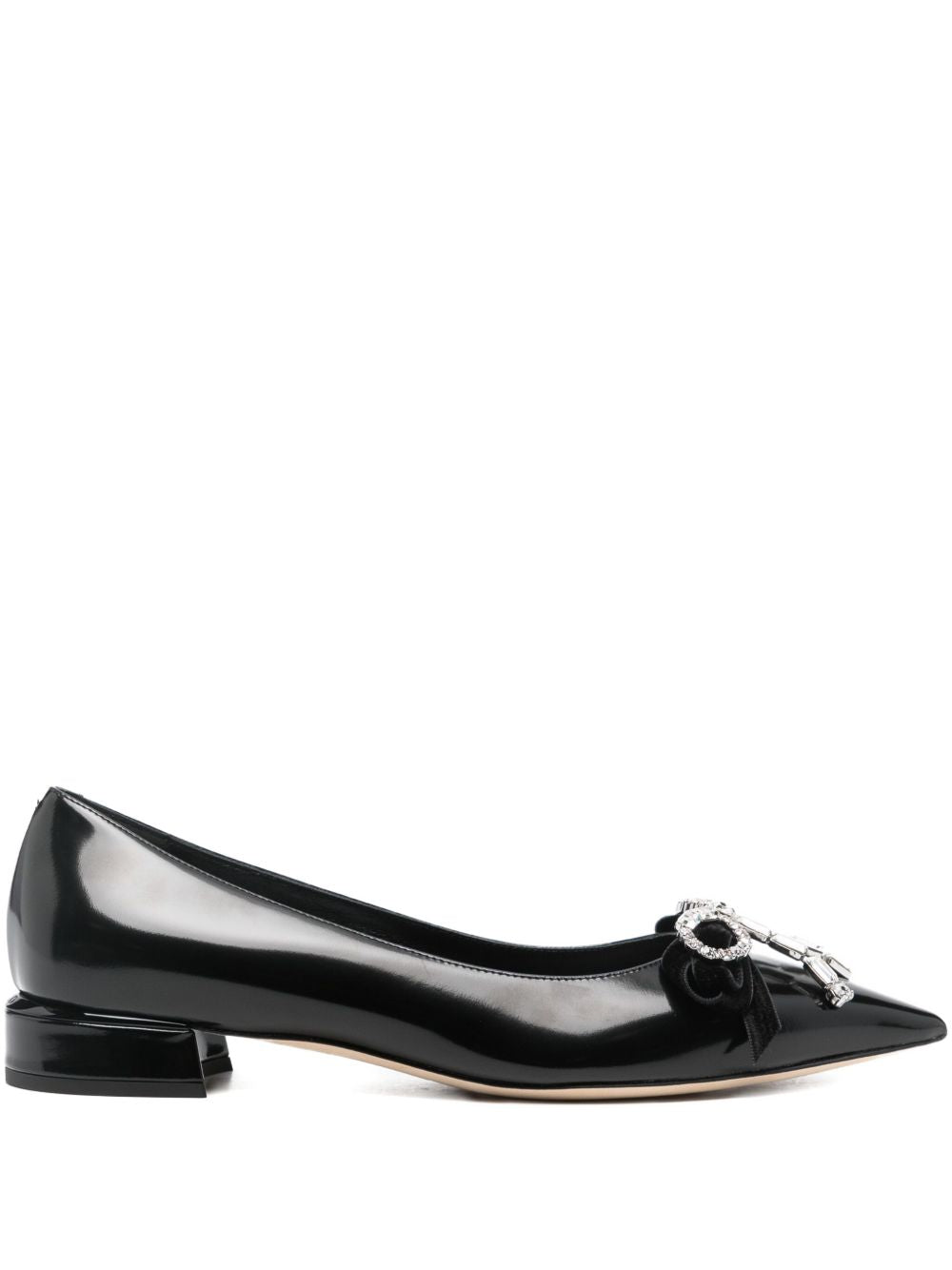 Jimmy Choo Auria Ballet Flat — Black