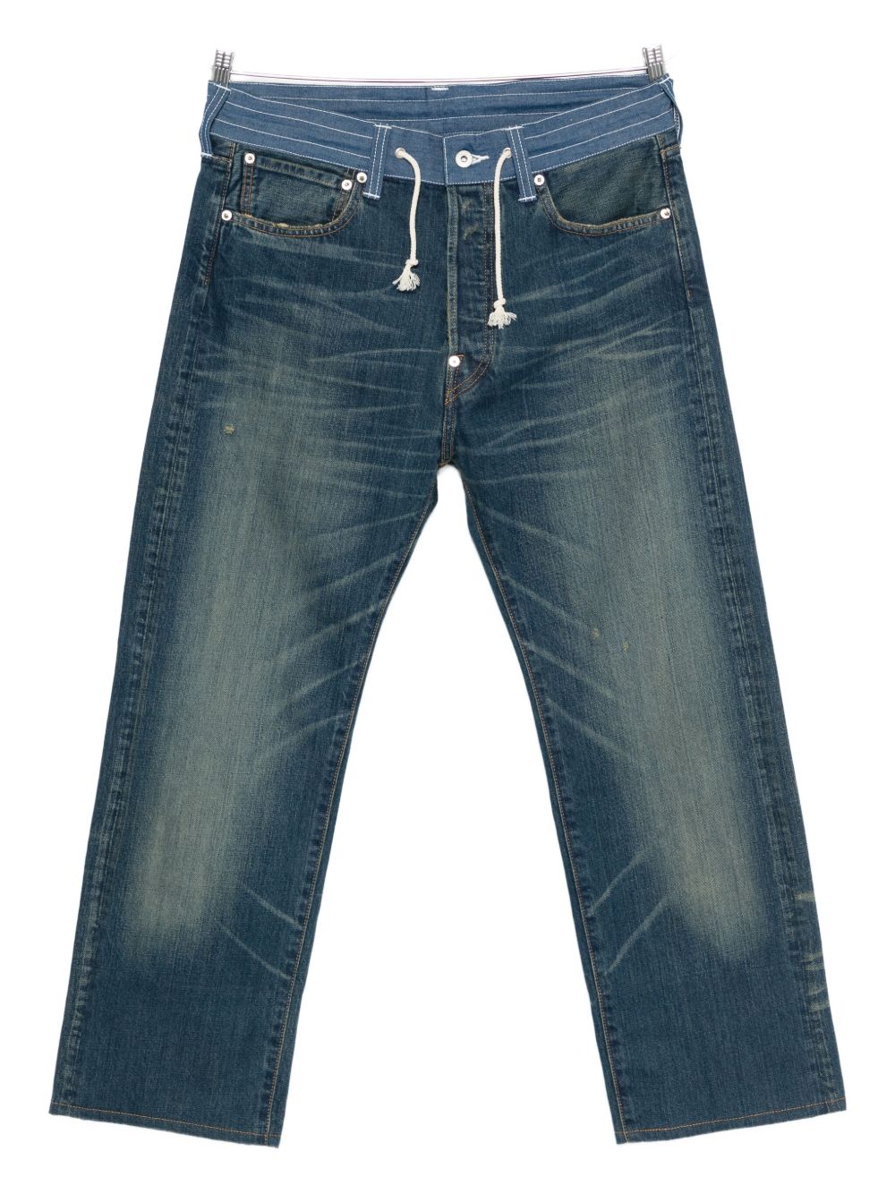 JUNYA WATANABE X LEVI'S JEANS Contrast Waistband Jeans — Blue