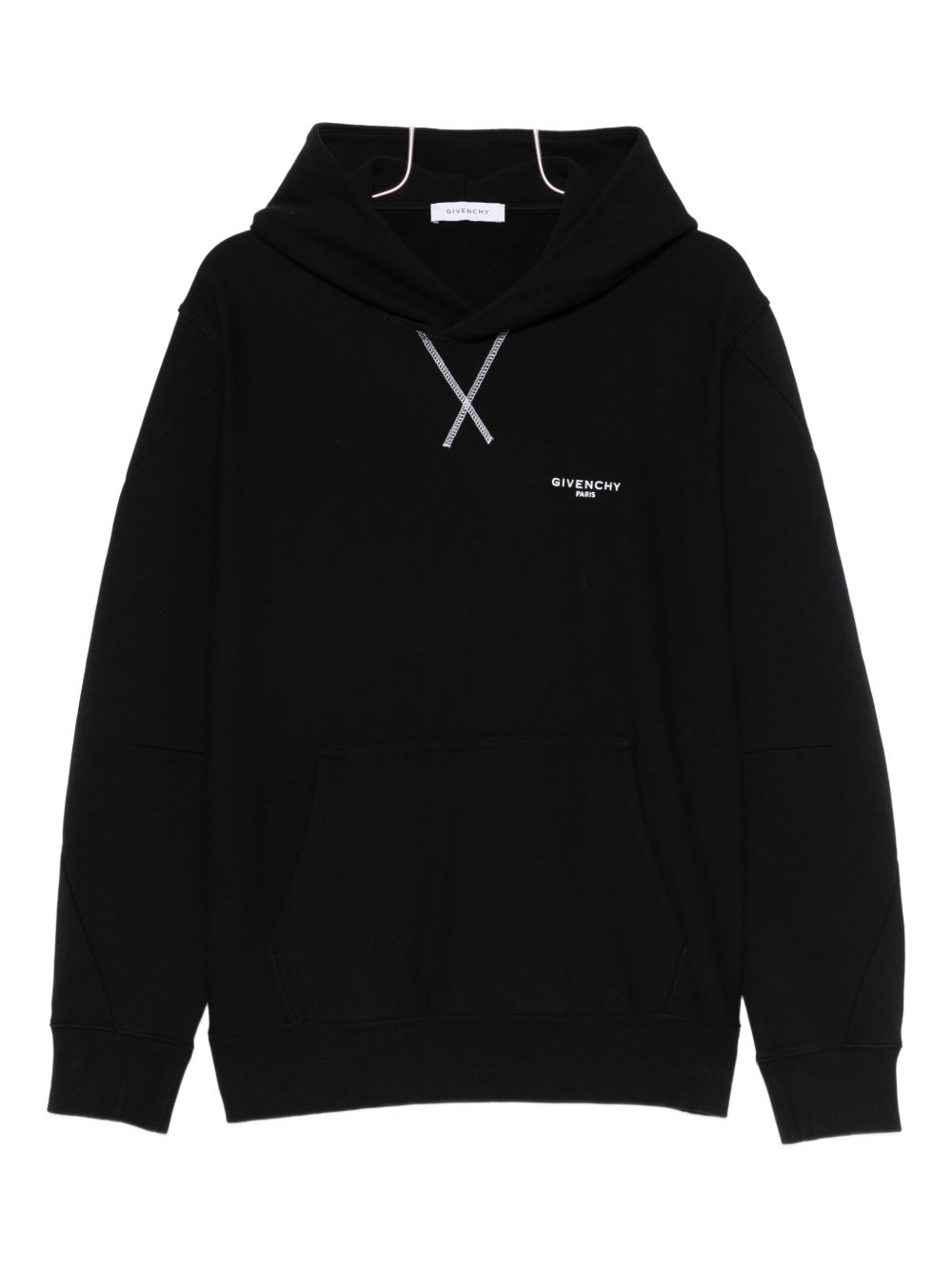 Givenchy Logo Cotton Hoodie — Black