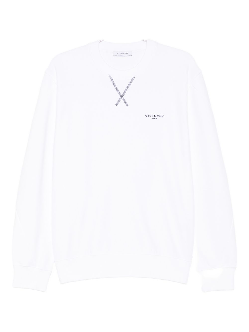 Givenchy Logo-Embroidered Cotton Sweatshirt — White