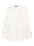Tom Ford Single-Breasted Blazer — Cream