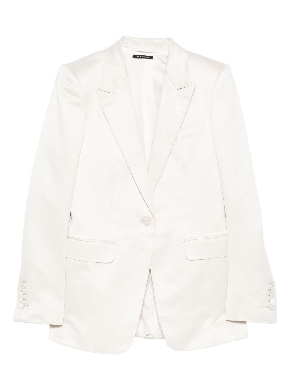 Tom Ford Single-Breasted Blazer — Cream