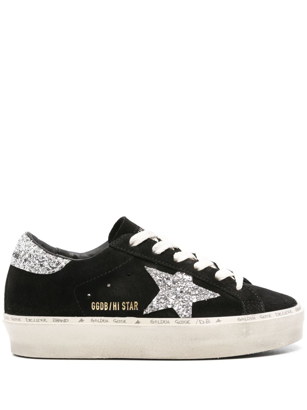 Golden Goose Hi Star Sneaker — Black