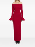 Solace London Anica Maxi Dress — Red