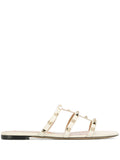 Valentino Garavani Rockstud Slide Sandal — Ivory