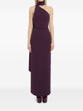 Solace London Demi Dress — burgundy