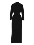Solace London Wilma Maxi Dress — Black