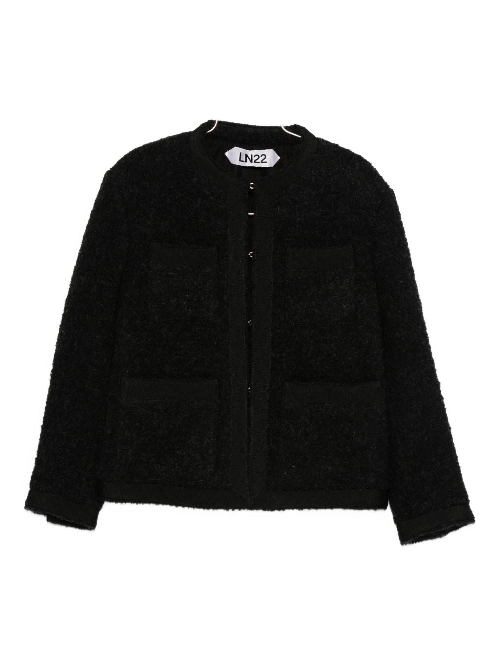 LN22 Textured Wool Jacket — Black