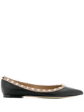 Valentino Garavani Rockstud Ballet Flat — Black
