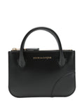 Comme Des Garcons Leather Top-Handle Wallet — Black