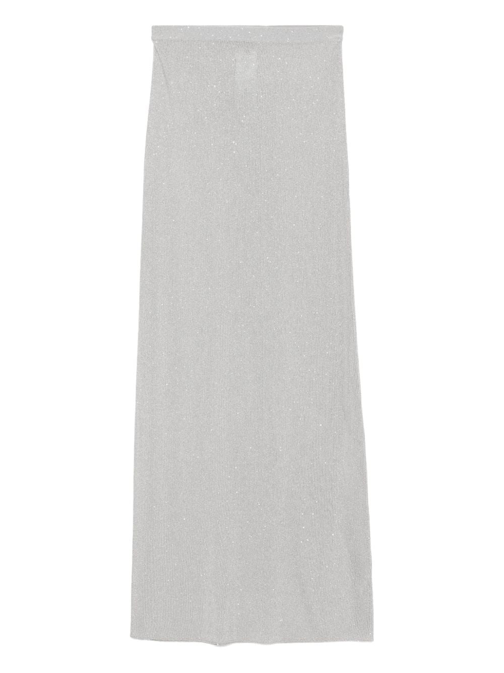 Tom Ford Sequined Long Skirt — Light grey