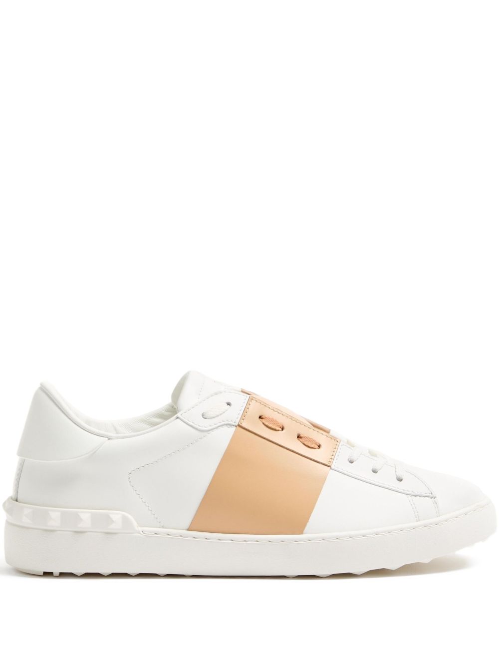 Valentino Garavani Open Calfskin Sneaker — White