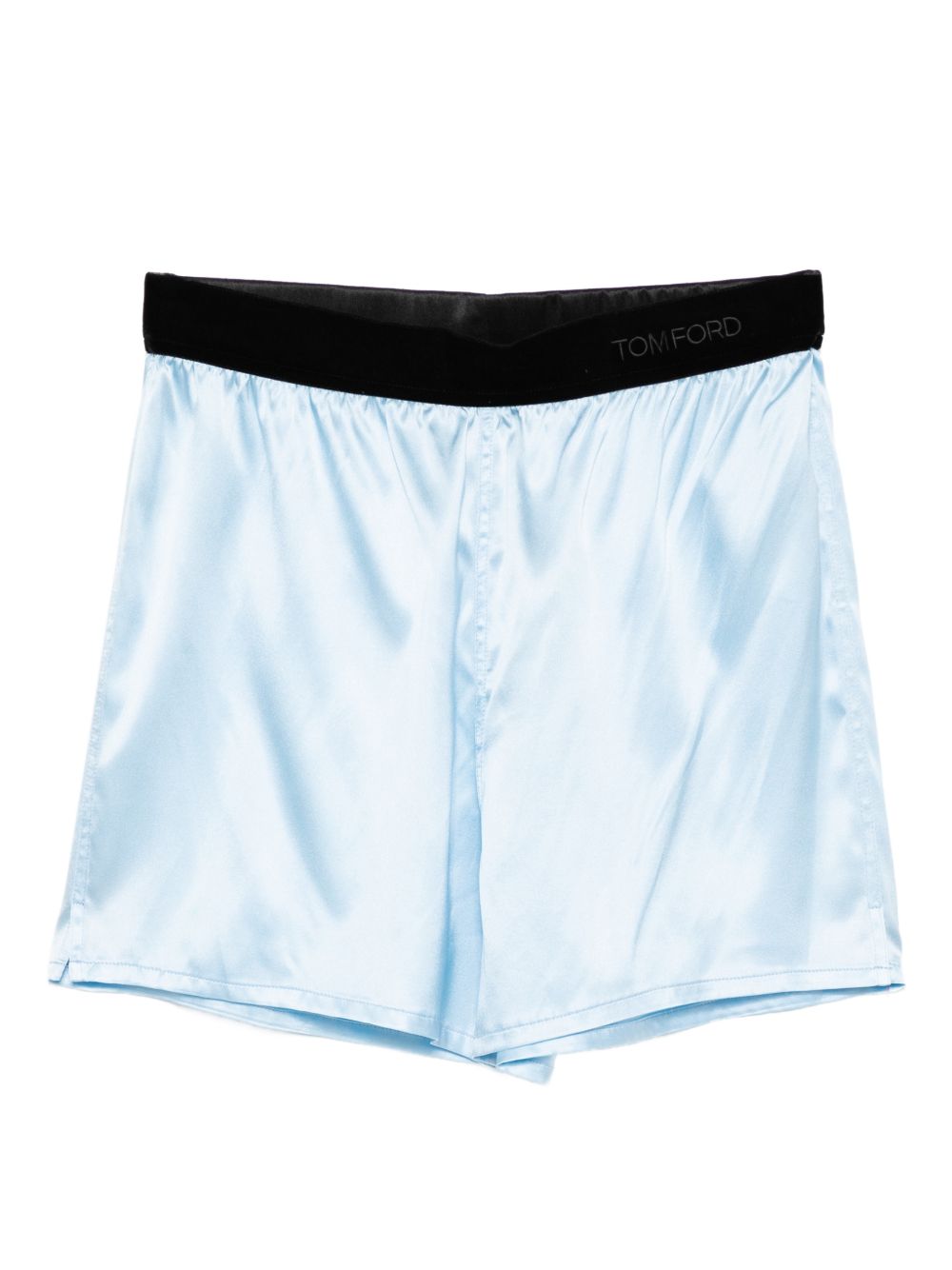 Tom Ford Silk Pajama Shorts — Sky Blue