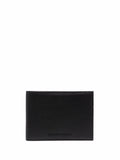 Emporio Armani Tumbled Leather Wallet — Black