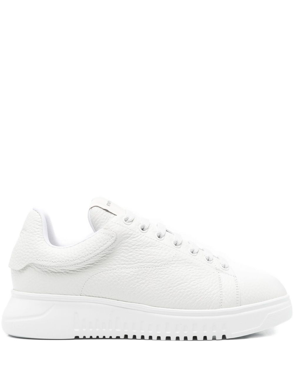 Emporio Armani Calf Leather Sneaker — White