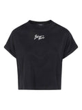Balmain Logo-Embroidered Cotton T-Shirt — black