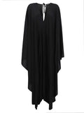 Tom Ford Silk V-Neck Kaftan — Black