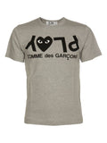 Comme Des Garcons Logo-Print Cotton T-Shirt — grey