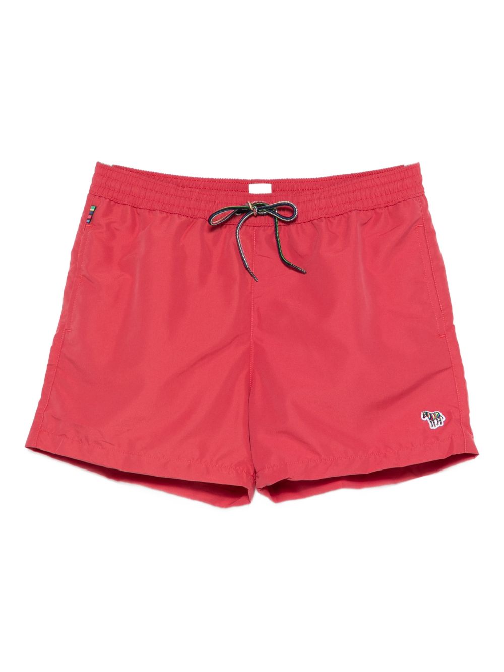 Paul Smith Zebra Logo Swim Shorts — Red