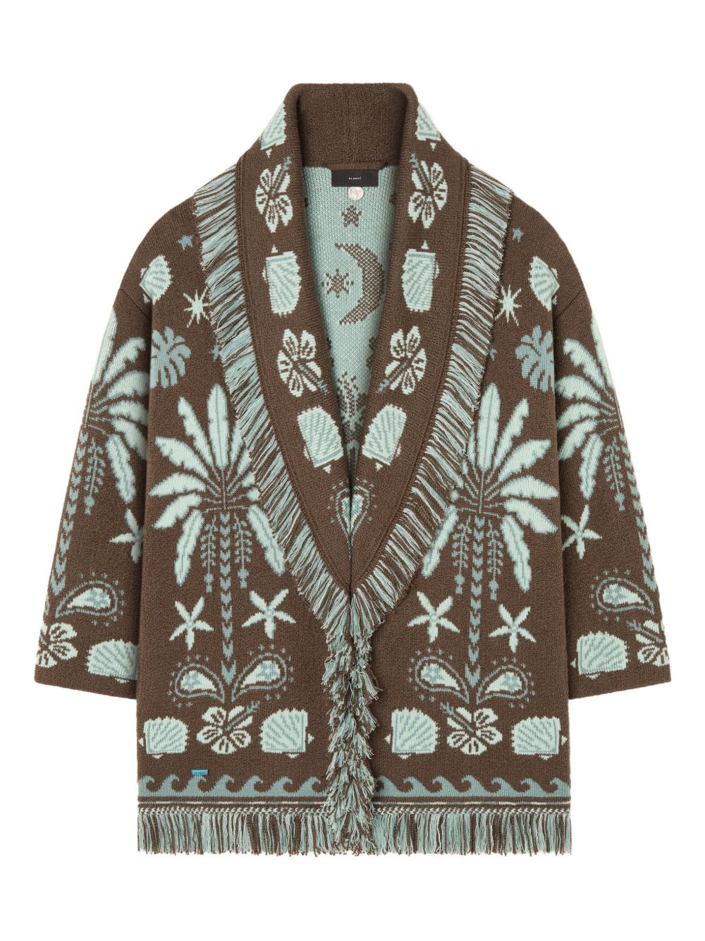 Alanui Echoes Of The Island Cardigan — Brown