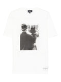 Emporio Armani Graphic-Print Cotton T-Shirt — White