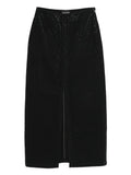 Emporio Armani Studded Midi Skirt — Black