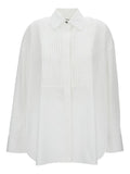 Golden Goose Pleated Cotton Shirt — White