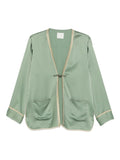 Forte Forte Kimono-Cut Cotton Jacket — sage green