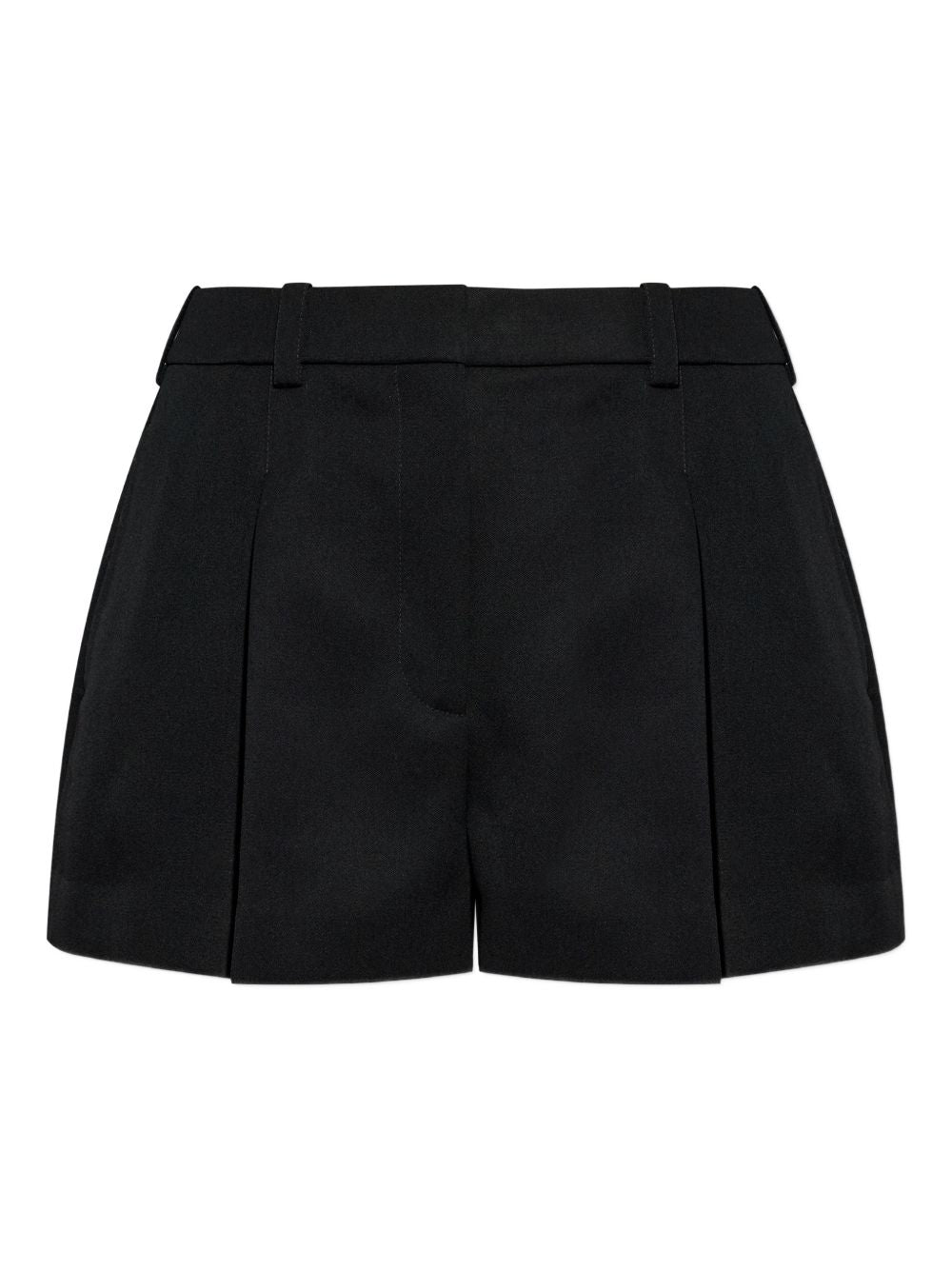 Givenchy Pleated Wool Shorts — Black