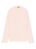 Emporio Armani Crepe Button-Down Shirt — Powder