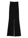 SPORTMAX PRE High-Waisted Flared Trousers — Black