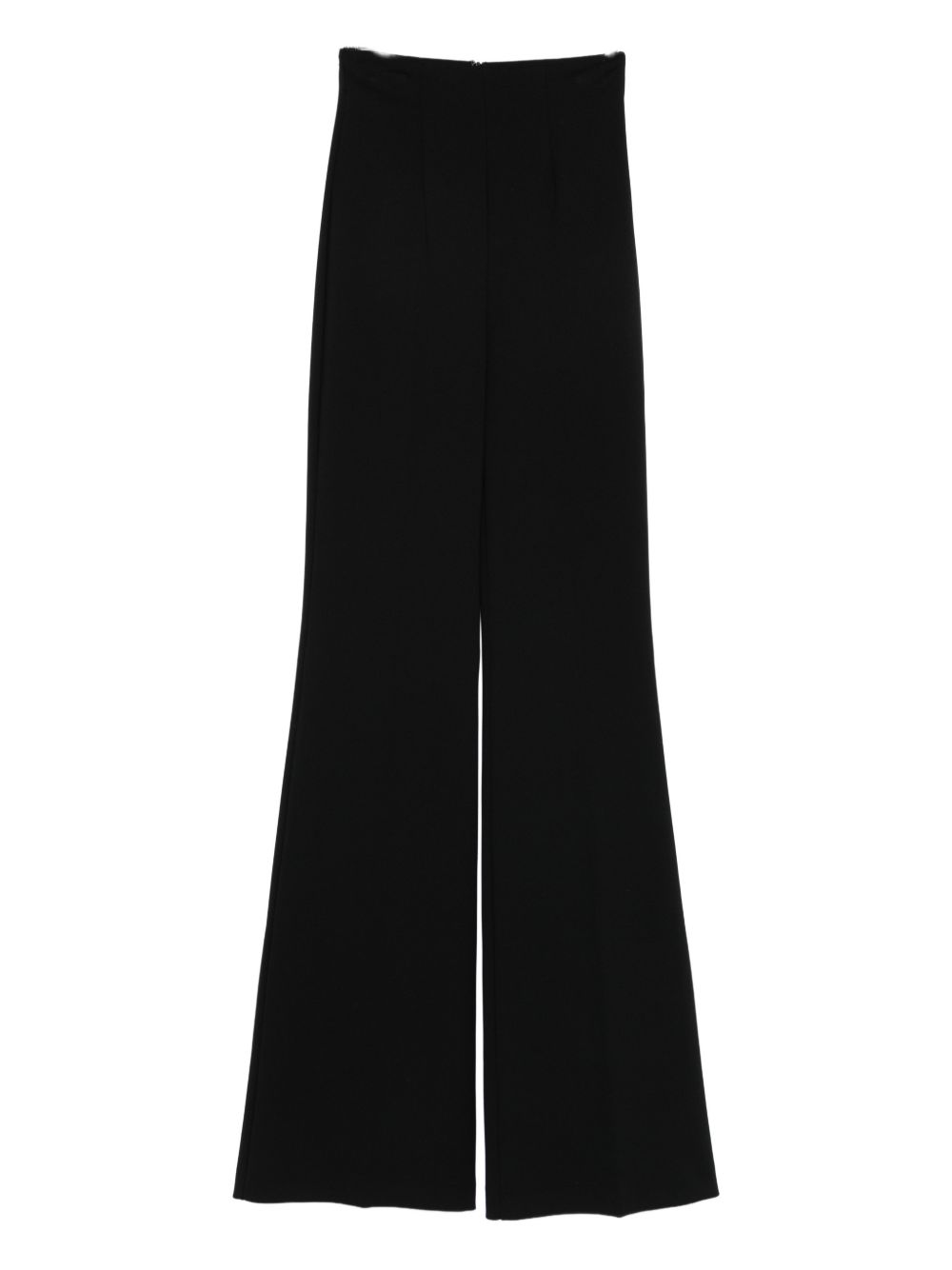 SPORTMAX PRE High-Waisted Flared Trousers — Black