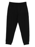 Emporio Armani Cotton-Blend Joggers — Black
