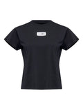 MM6 Maison Margiela Logo Cotton T-Shirt — Black