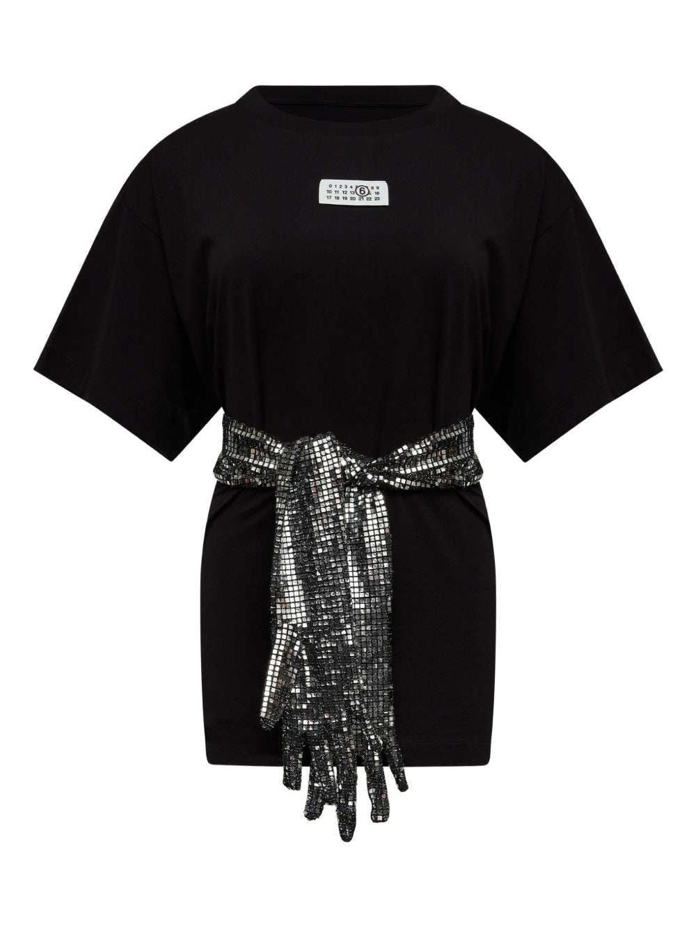 MM6 Maison Margiela Sequin-Embellished T-shirt — Black