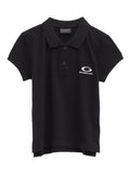 Balenciaga Logo-Embroidered Polo Shirt — Black