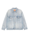 Balenciaga Oversized Denim Jacket — Light Blue