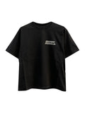 Camiseta Balenciaga con logo bordado - Negro