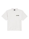 Balenciaga Logo-Embroidered Crew-Neck T-shirt — White