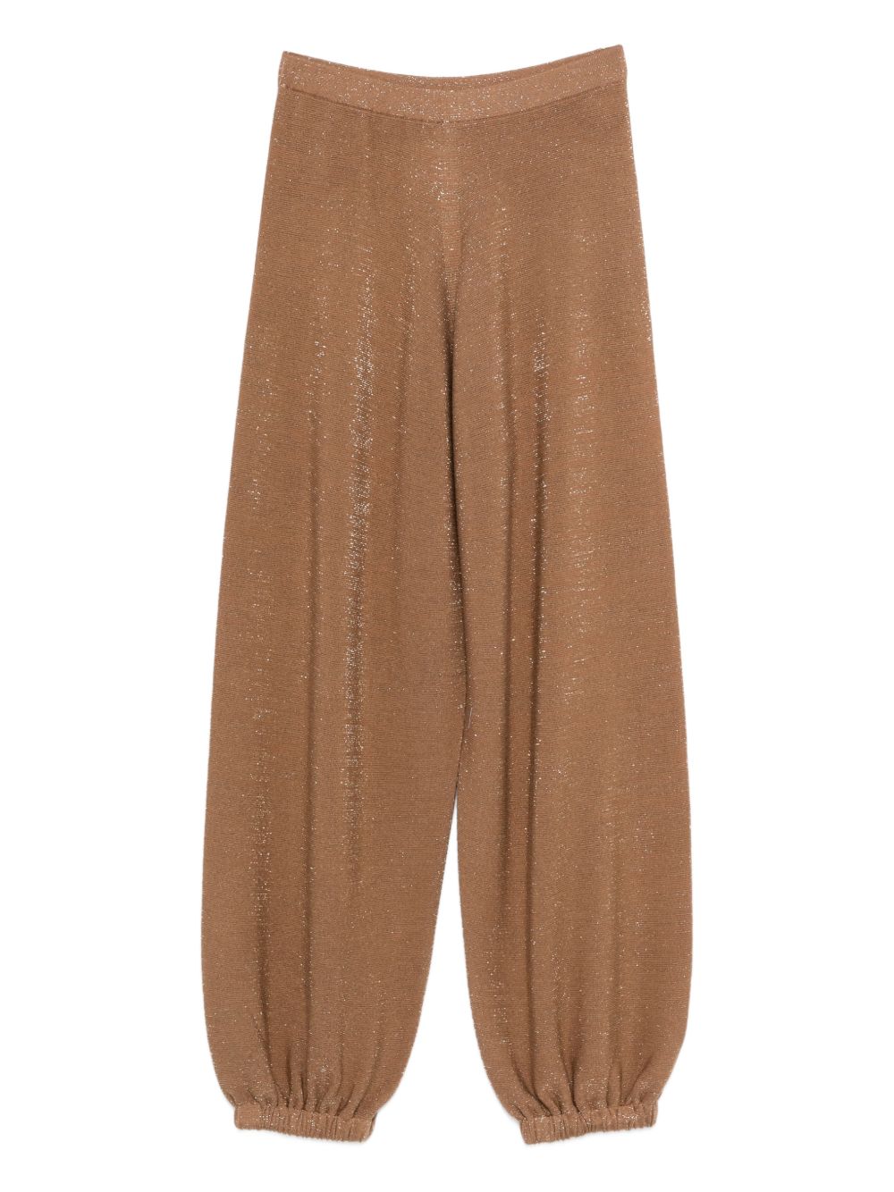 Fabiana Filippi Wool-Blend Knit Joggers — Camel
