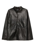 Emporio Armani Leather Jacket — Black