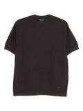 Emporio Armani Chevron Knit T-Shirt — Charcoal