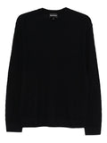 Emporio Armani Wool Crewneck Sweater — Black