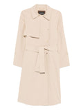 Emporio Armani Cotton Blend Trench Coat — Beige