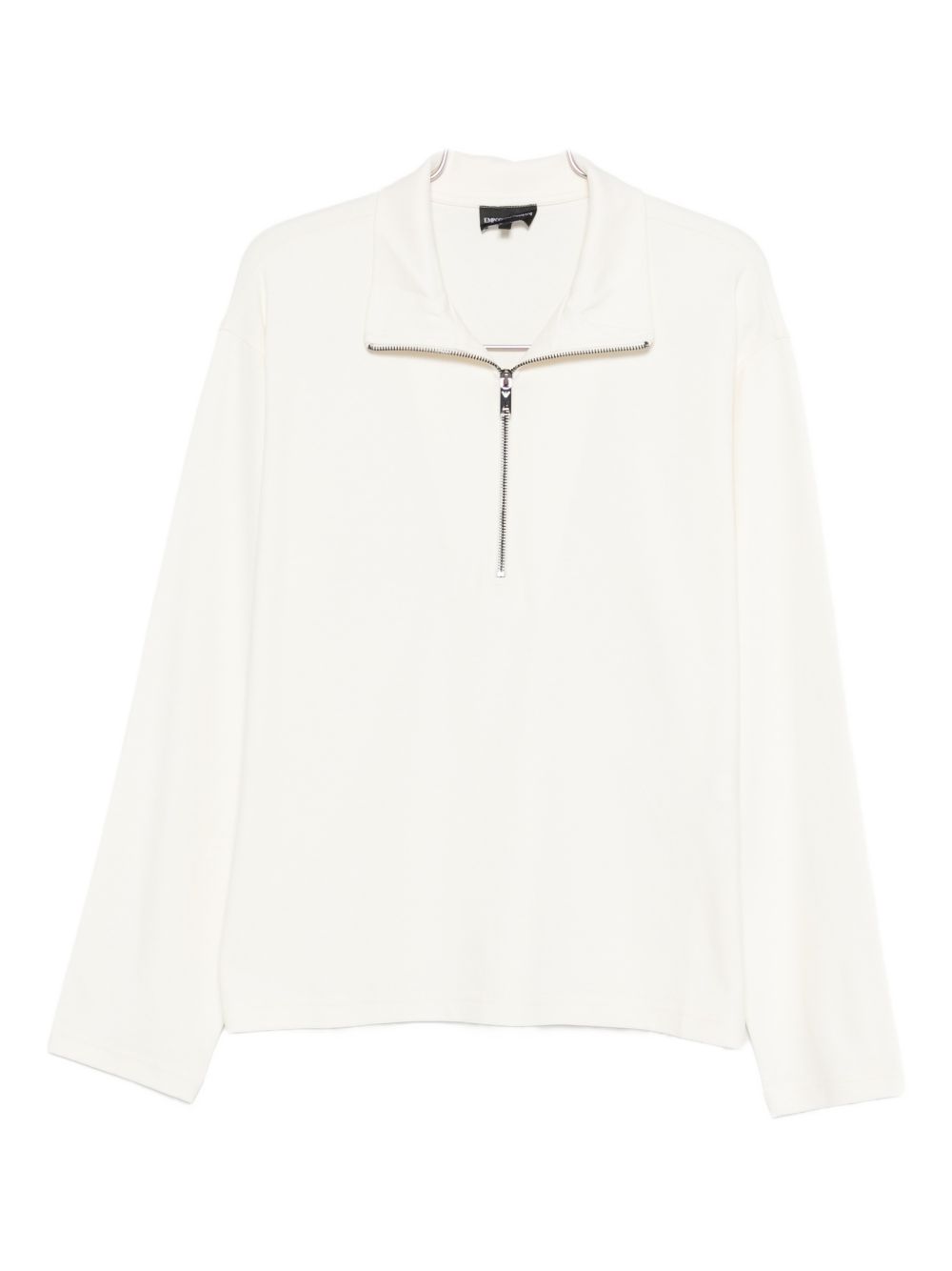 Emporio Armani Half-Zip Sweatshirt — White