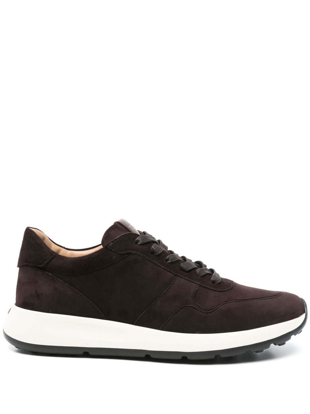 Tod'S Suede Low-Top Sneaker — Brown