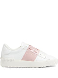 Valentino Garavani Leather Rockstud Sneaker — White