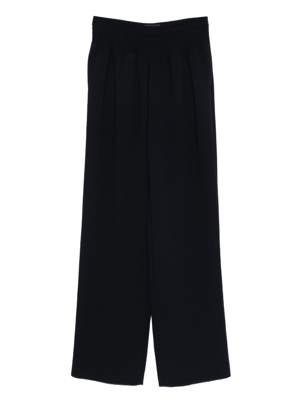 Emporio Armani Elasticated Waistband Trousers — Black