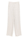 Emporio Armani Sand Textured Trousers — Cream