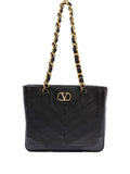 Valentino Garavani Laseine Shoulder Bag — Black